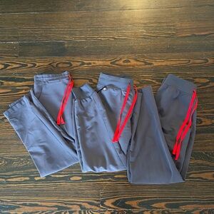 Charcoal gray figs scrub pant bundle lot